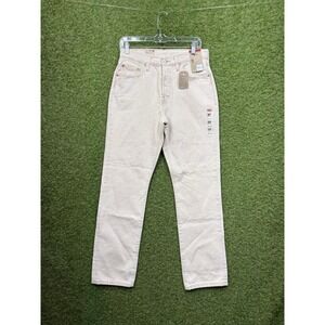 Levis 501 Jeans Womens 28x30 Tan Original High Rise Straight Leg 125010578 New